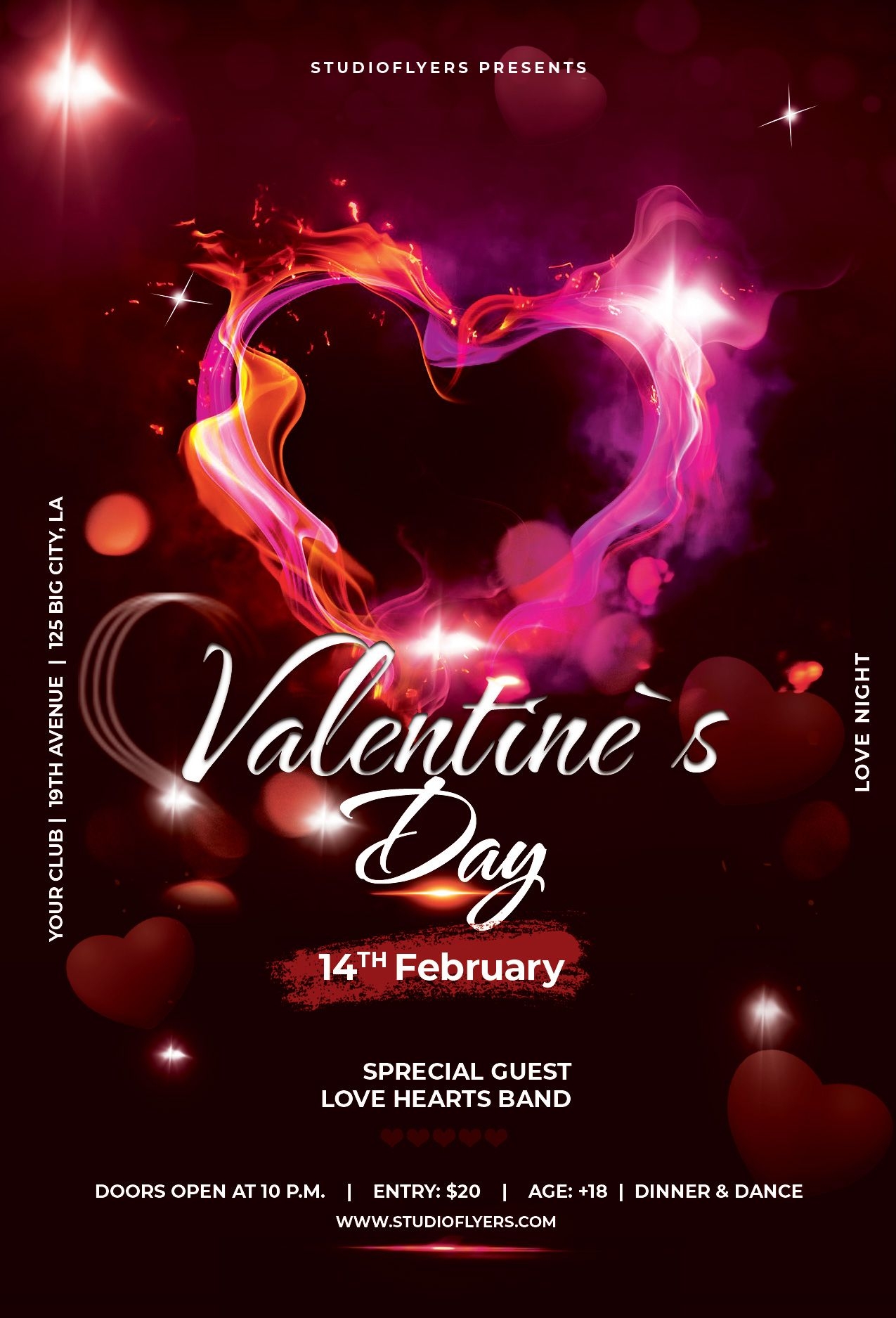 Celebrate Valentine 39 s Day With Our Free PSD Flyer Template 