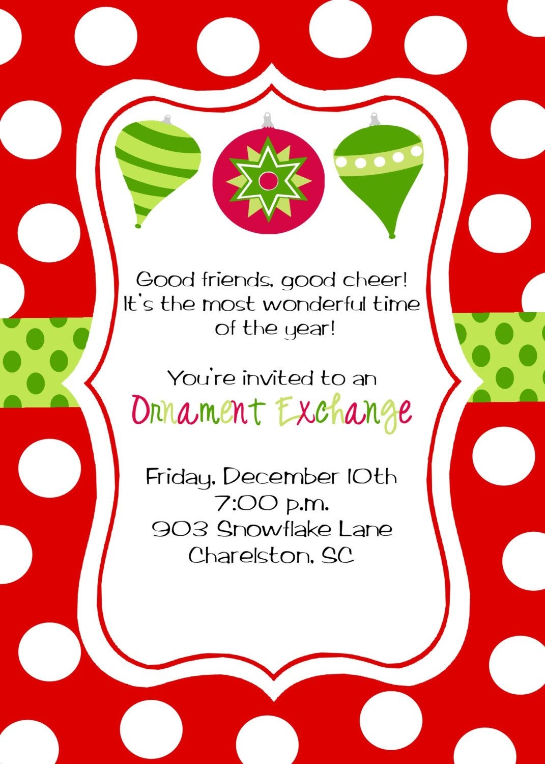 Christmas Party Invitations Free Printable Printable Word Searches