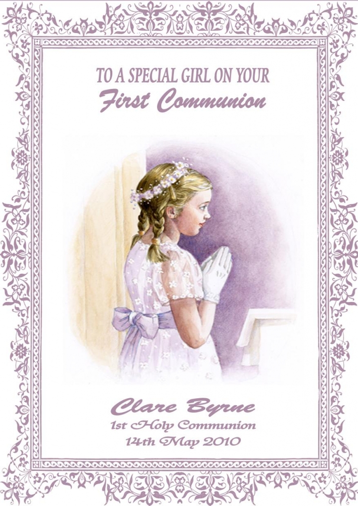 Communion Cards Printable