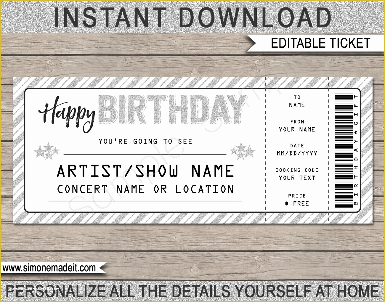 Concert Ticket Template Free Of 26 Cool Concert Ticket Template 