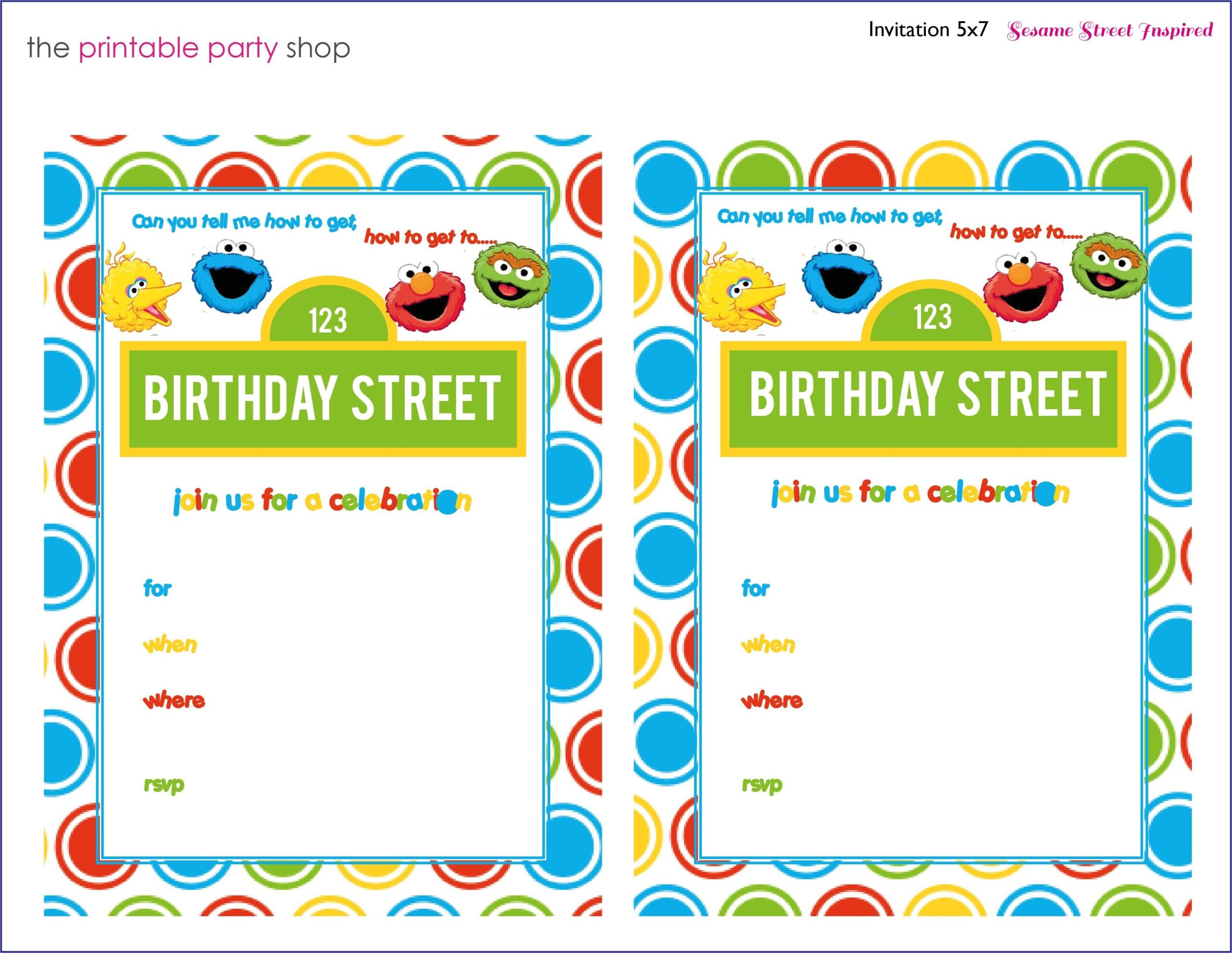 Cookie Monster Blank Invitations Template Invitations Resume 