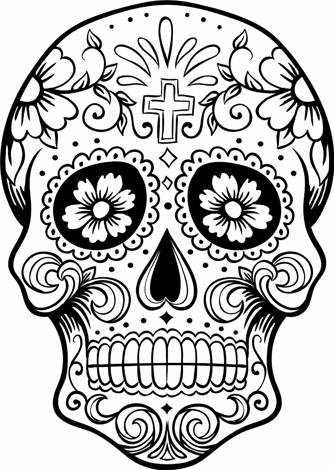 Day Of The Dead Printable Coloring Pages At GetColorings Free 