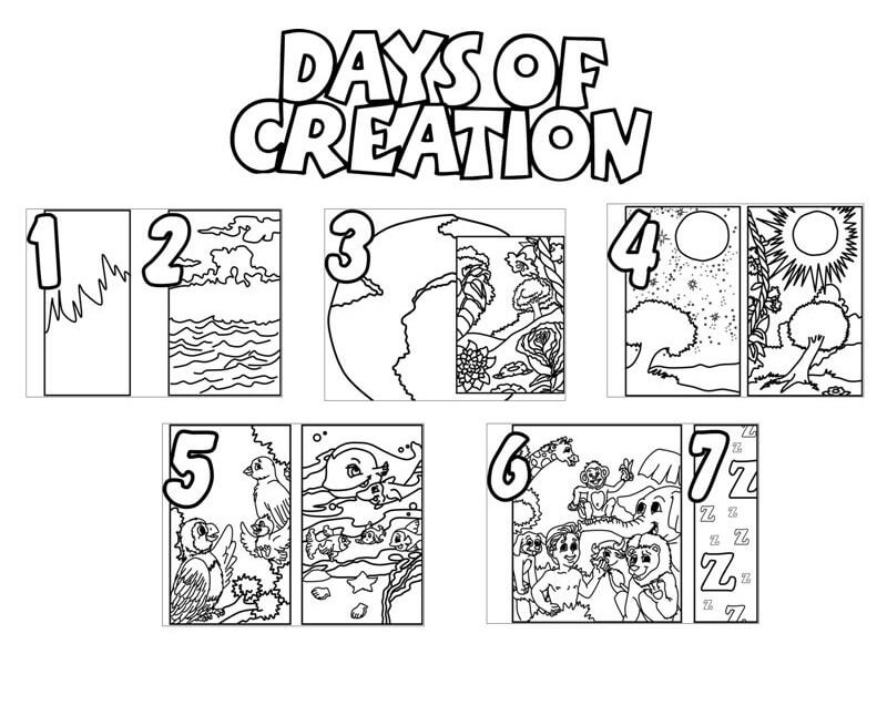 Days Of Creation Coloring Page Free Printable Coloring Pages For Kids