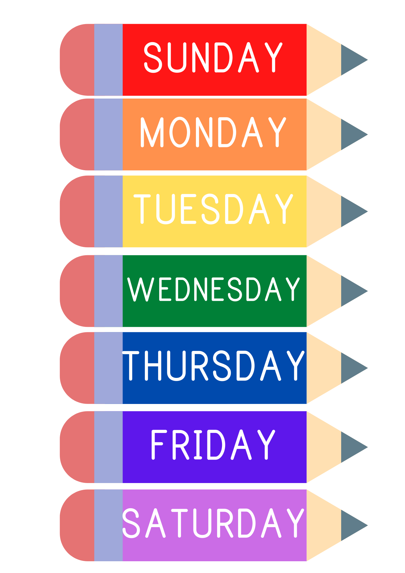 Days Of The Week Activities Days Of The Week Poster Days Of Etsy 