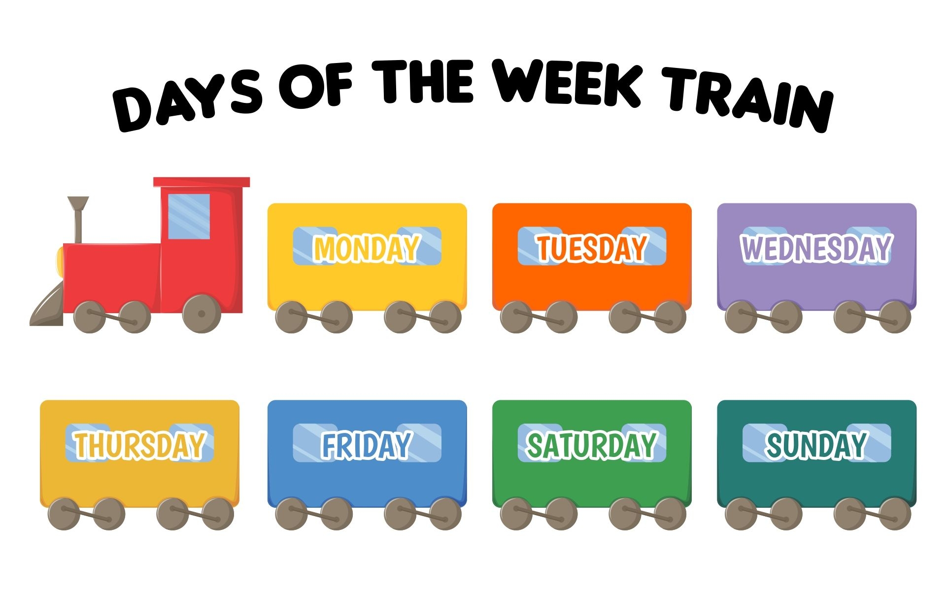 Days Of The Week Train Printable Dementia Activities What Activities 