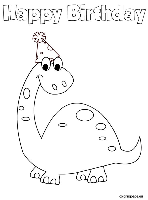 Dinosaur Birthday Card Free Printable Printable Calendars AT A GLANCE