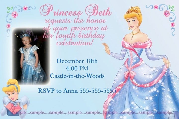 Disney Princess Invitations Templates Free
