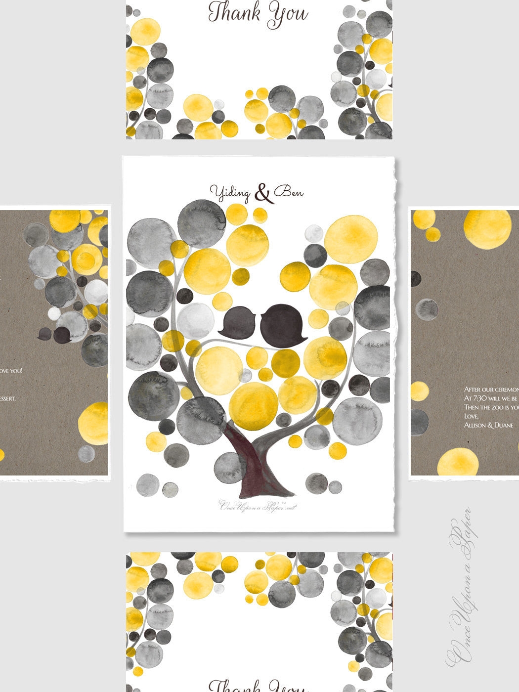DIY Printable Wedding Invitation Design Package Tag Design
