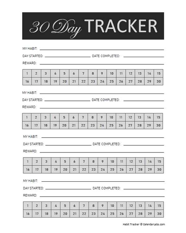 Downloadable 30 Day Calendar Template For Easy Planning