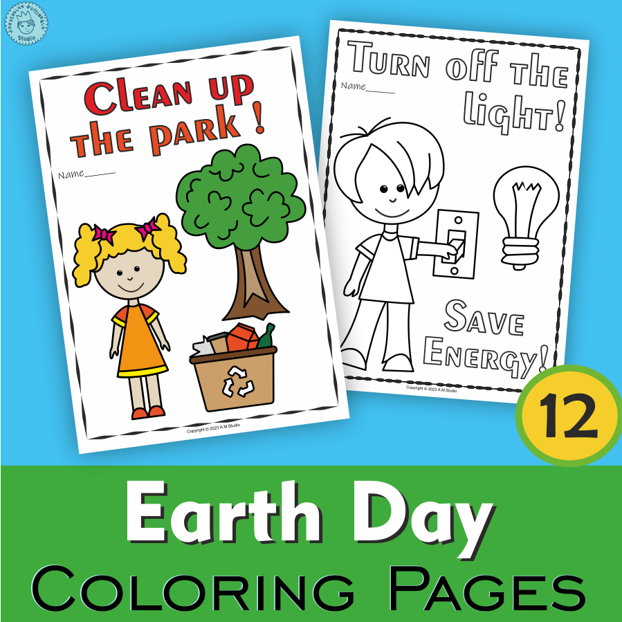 Earth Day Printable Coloring Pages For Kids