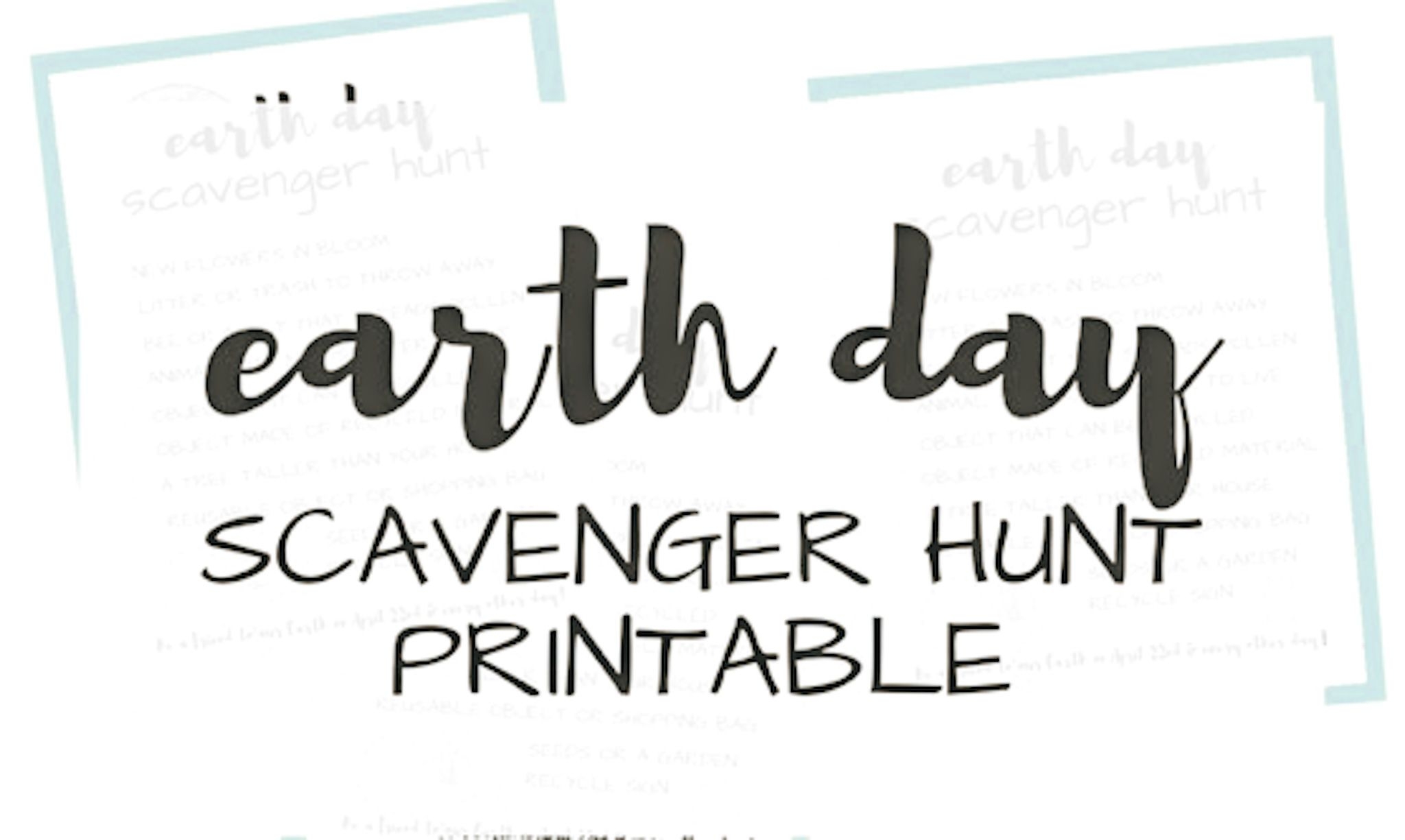 Earth Day Scavenger Hunt Printable Scavenger Hunt Faith In Humanity 