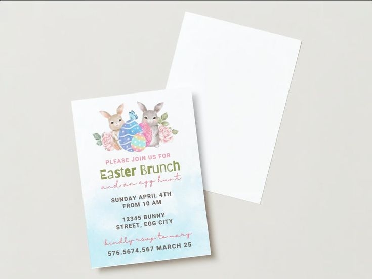 Easter Egg Brunch Invite The Hunt Is On Easter Egg Hunt Invite Easter 