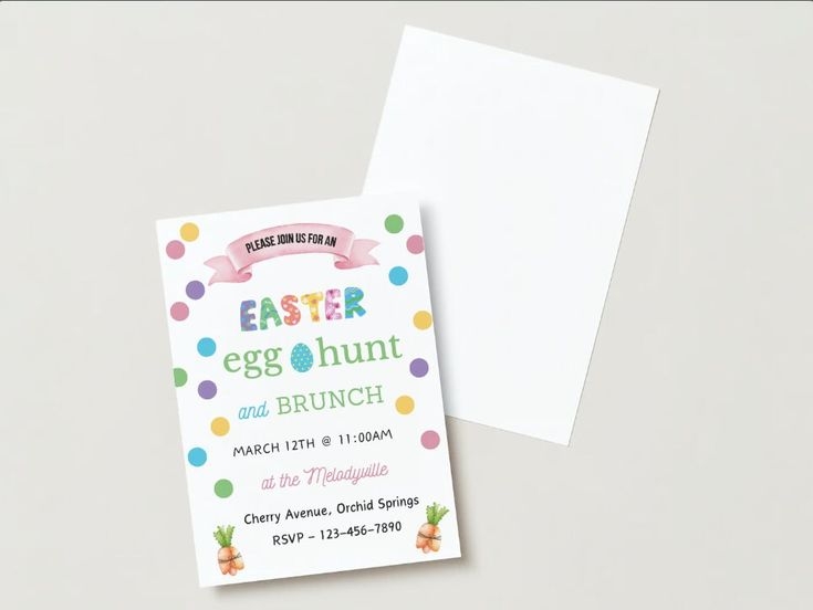 Easter Egg Brunch Invite The Hunt Is On Easter Egg Hunt Invite Easter 