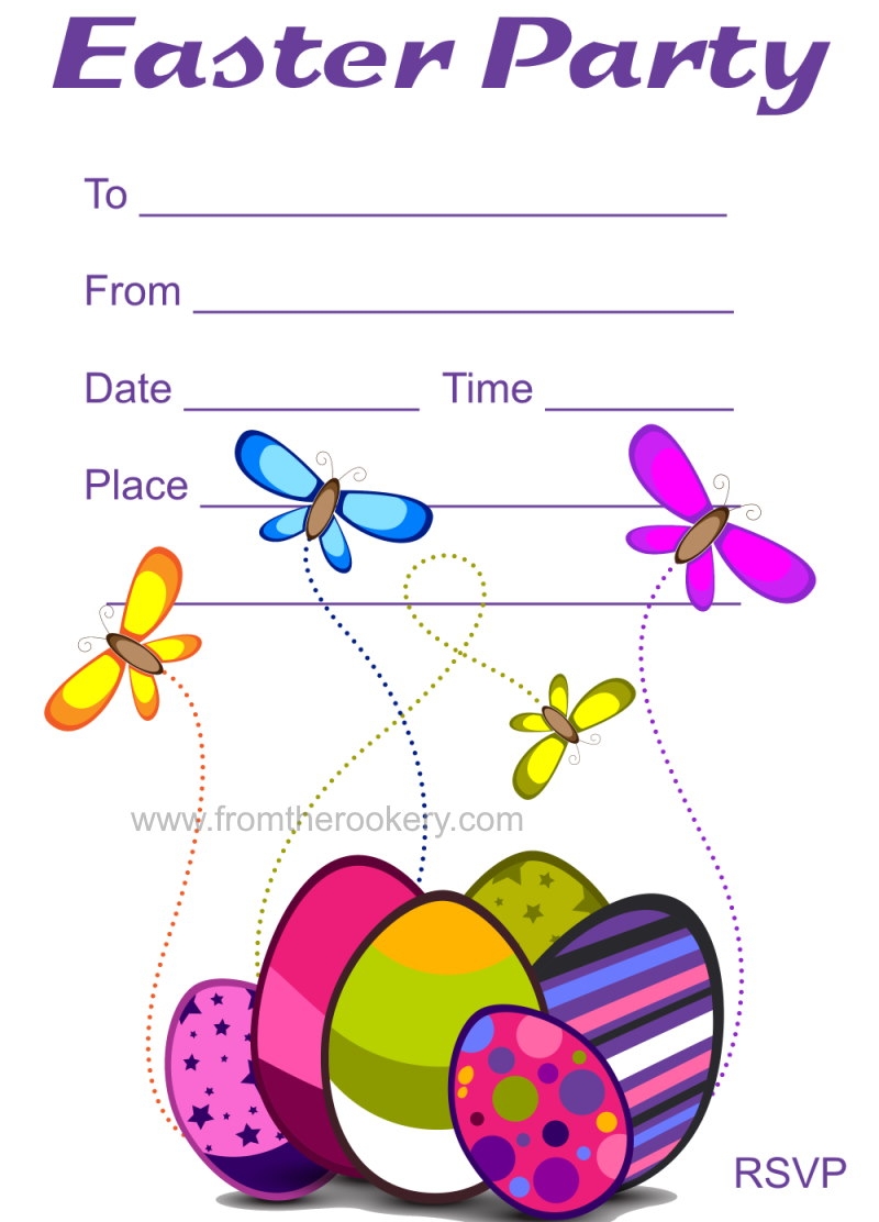 Easter Party Invitations