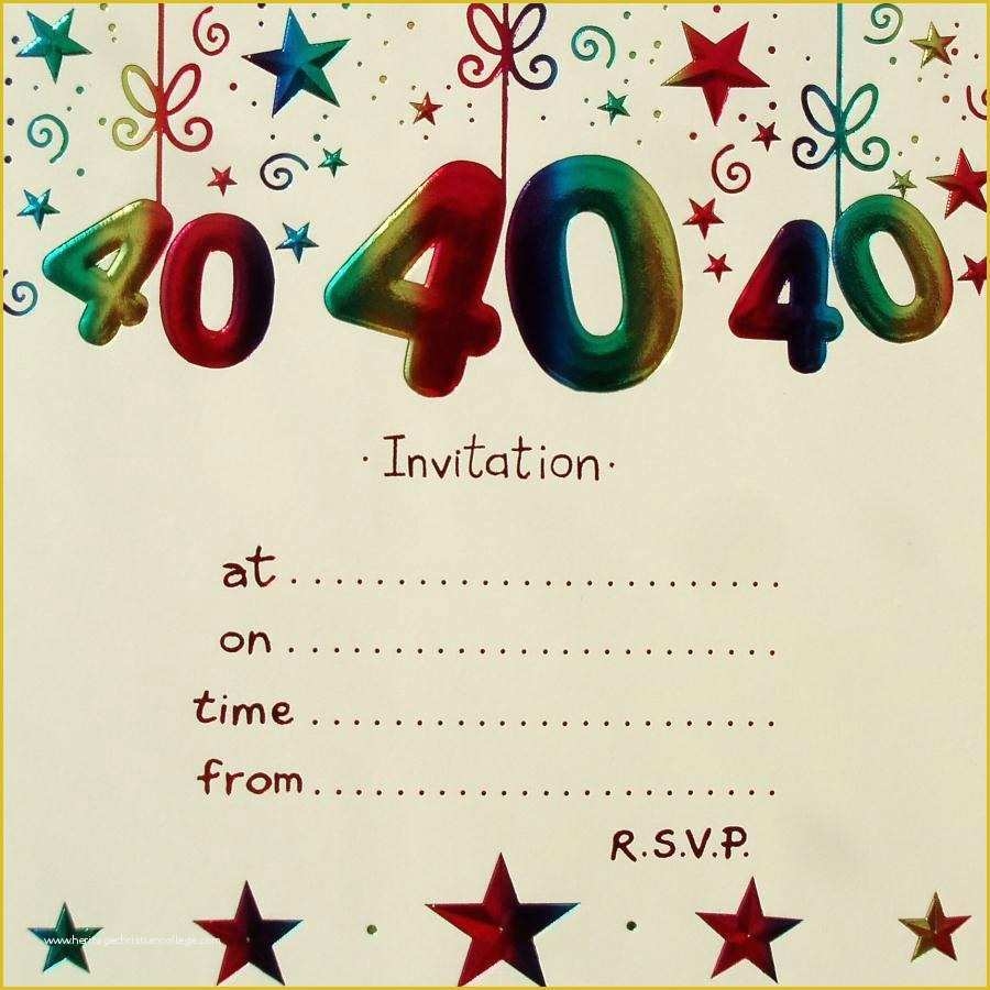 Editable Birthday Invitations Templates Free Of 3 Impressive 40th