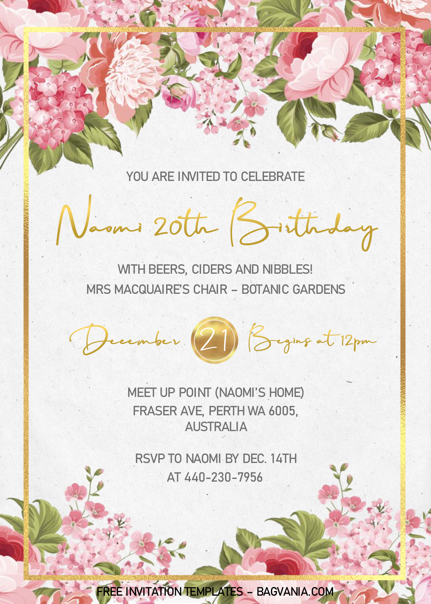 Editable Birthday Invitations Templates