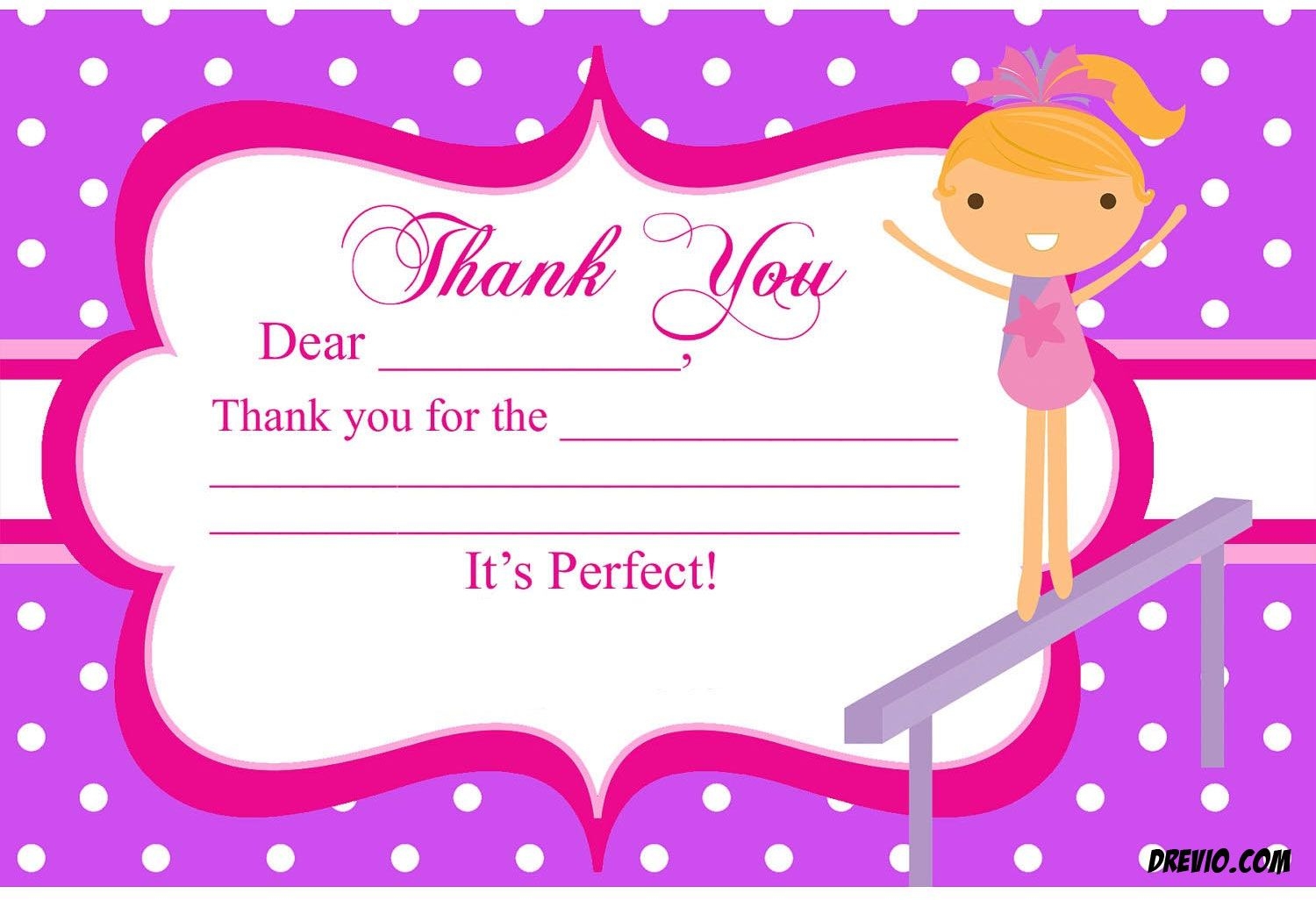 Editable Free Printable Gymnastics Birthday Invitations Printable 