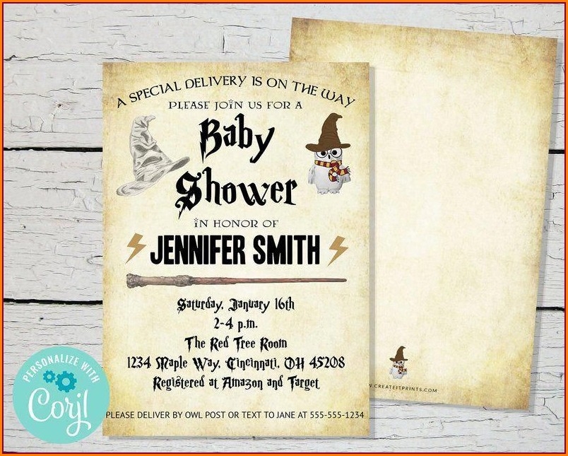 Editable Harry Potter Invitation Template Invitations Resume Examples