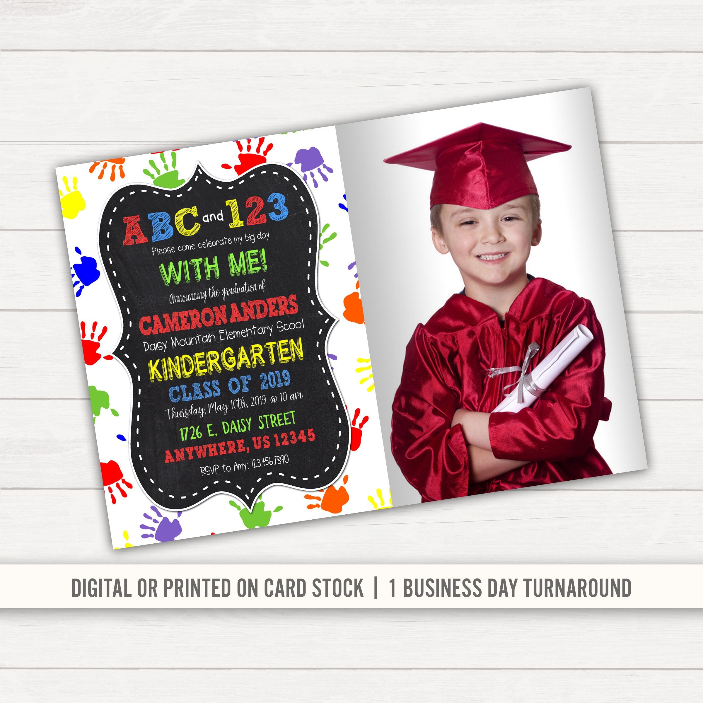 Editable Kindergarten Graduation Invitation Templates Free Dev 