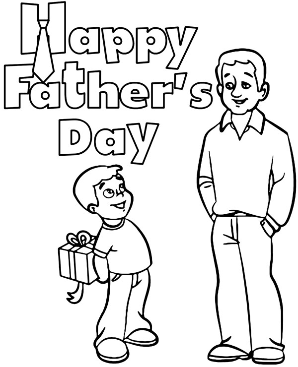 Father 39 s Day Coloring Psge For Kids
