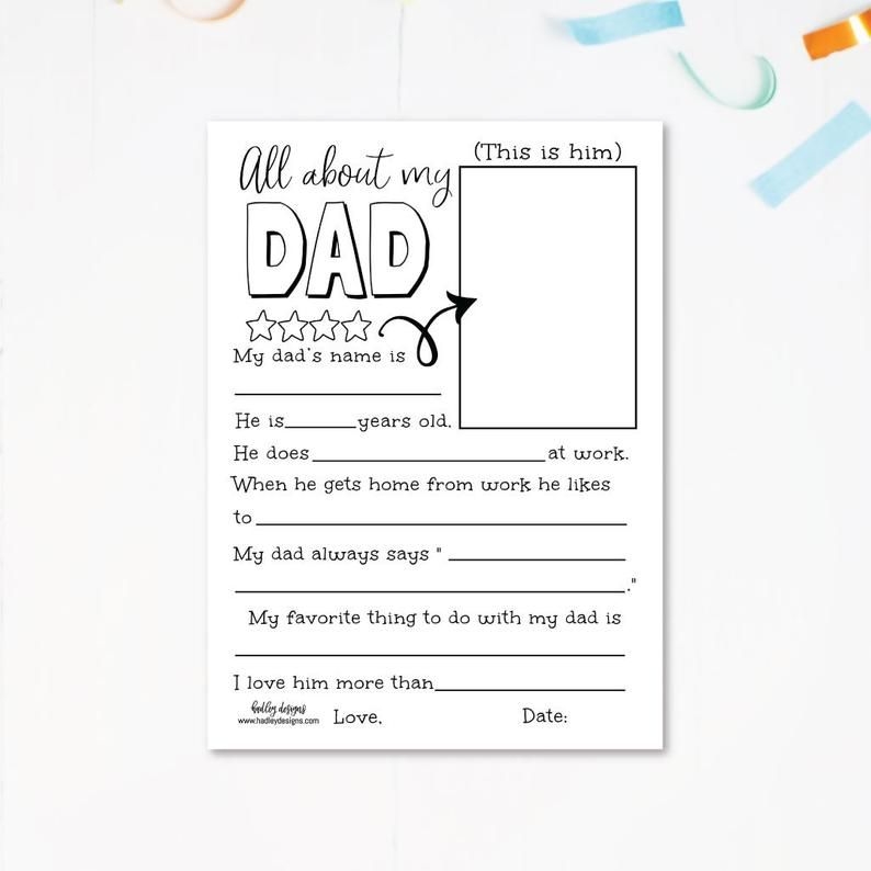 Father 39 s Day Fill In The Blank Printable Printable Word Searches