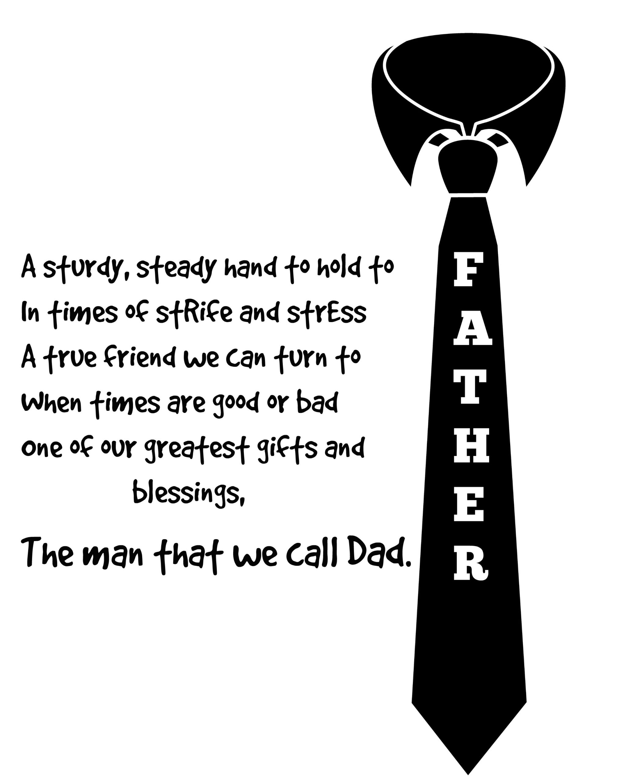 Father 39 s Day Poem Printable Debbiedoos