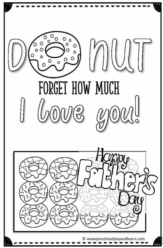 Father Day Cards Printable Printable PDF Template