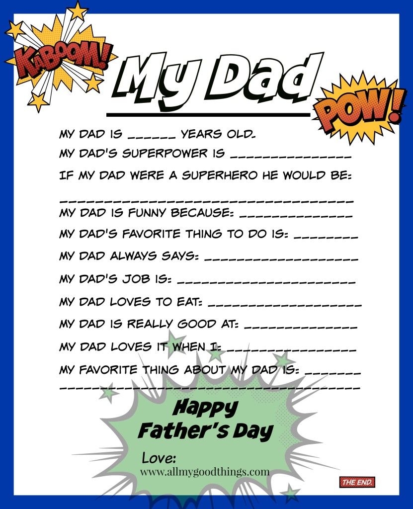 Father S Day Printable Artofit