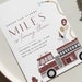 Fire Truck Invitation Template Fire Engine Invites Fire Truck Birthday 