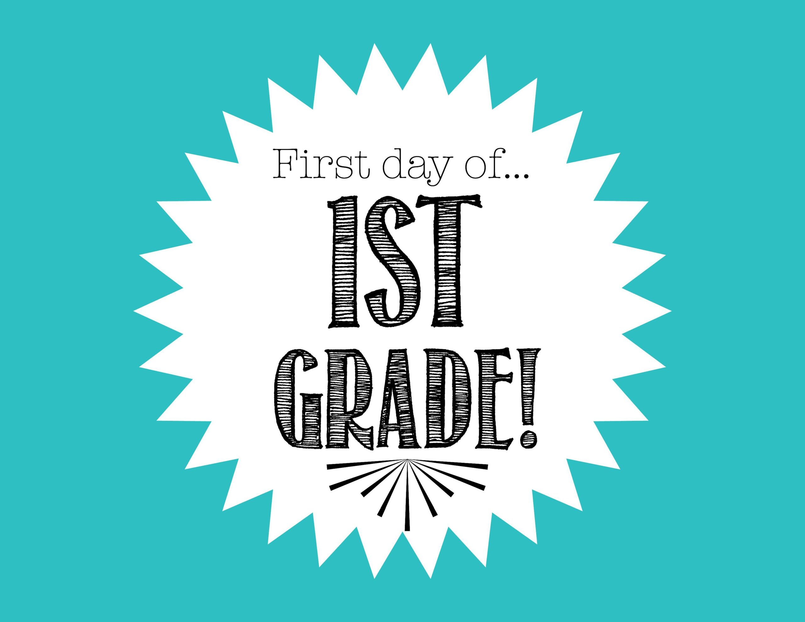 First Day Of 1St Grade Printable Printable New Year Banners