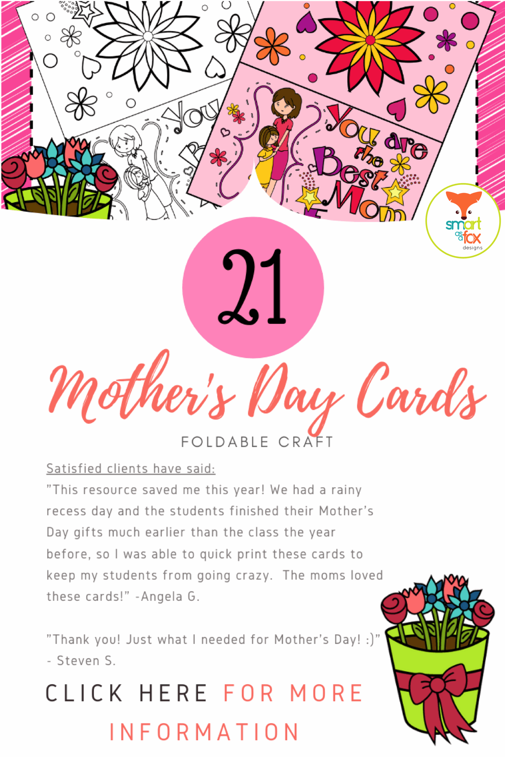 Foldable Mothers Day Cards Printable