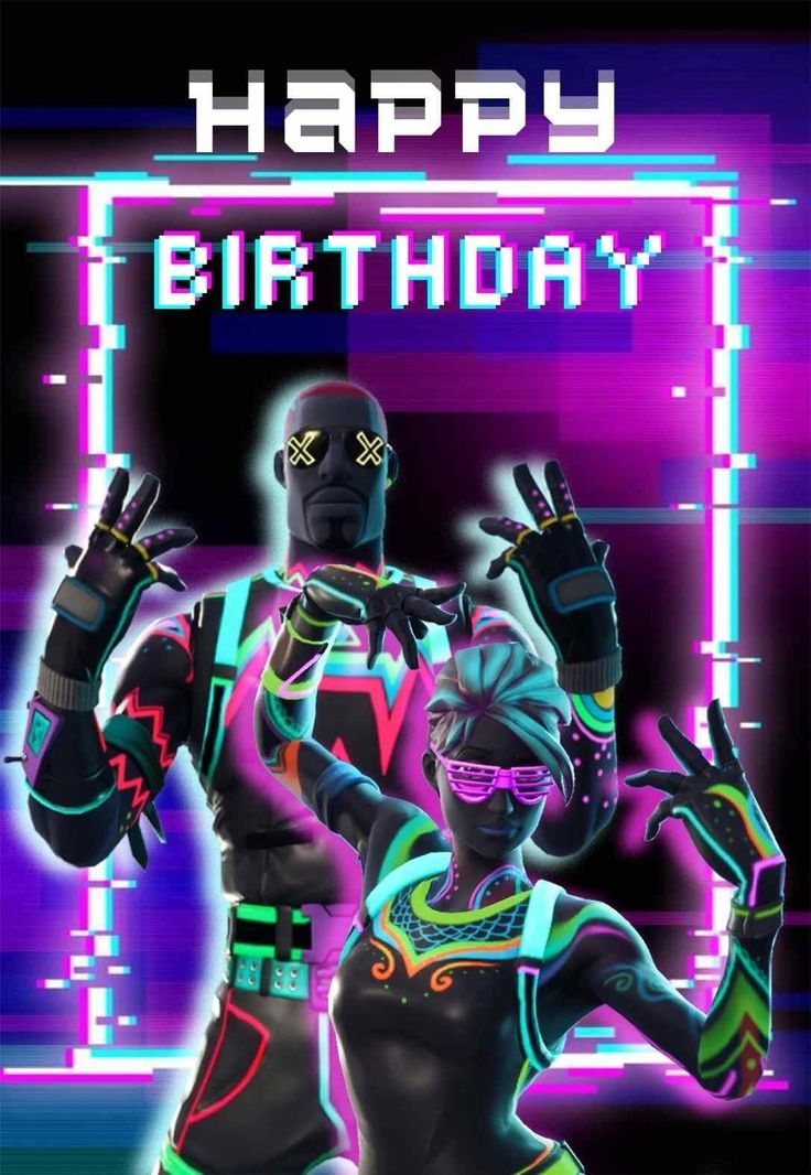 Fortnite Birthday Card Printable Printable Calendars AT A GLANCE