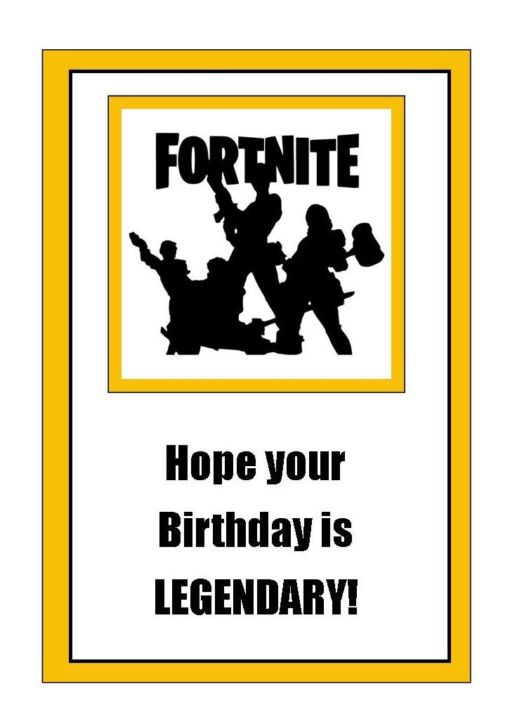 Fortnite Birthday Card Printable Printable Word Searches