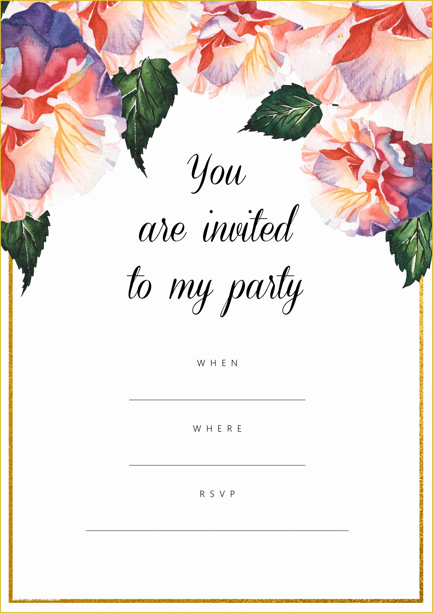 Free Birthday Invitations Templates To Print Of All Free Invitations