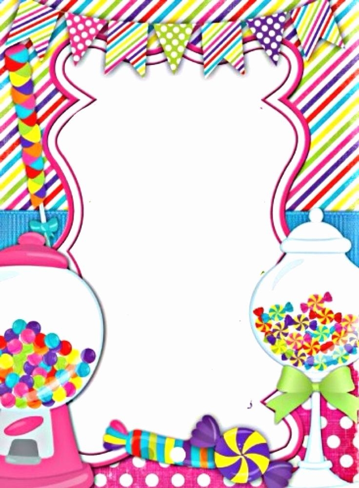 Free Candyland Invitation Template