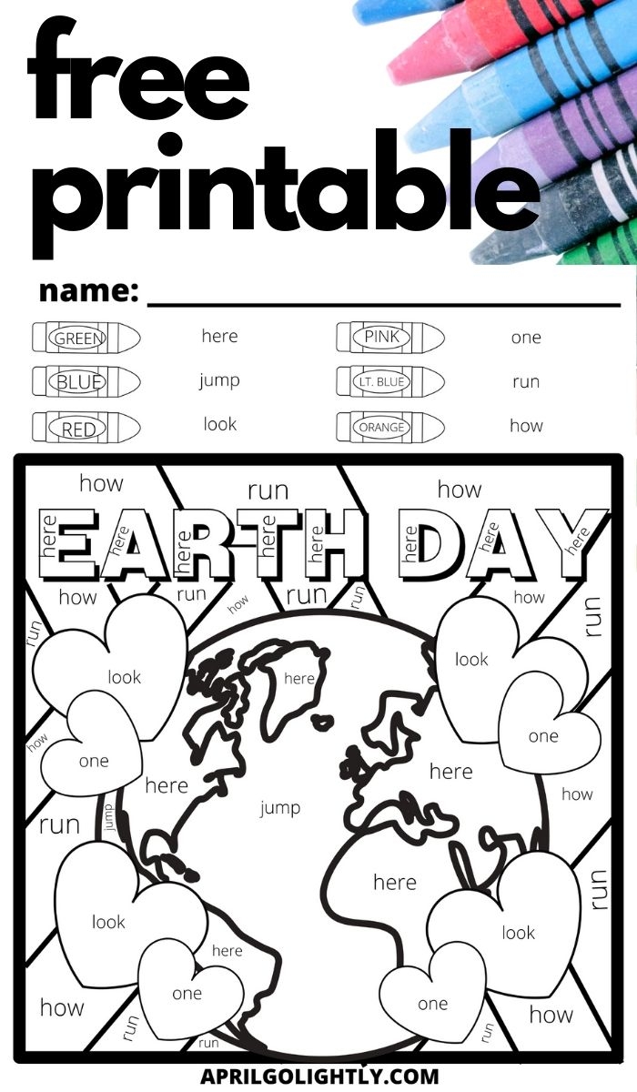 Free Earth Day Printable Happy Earth Day For Kids Coloring Page Printable