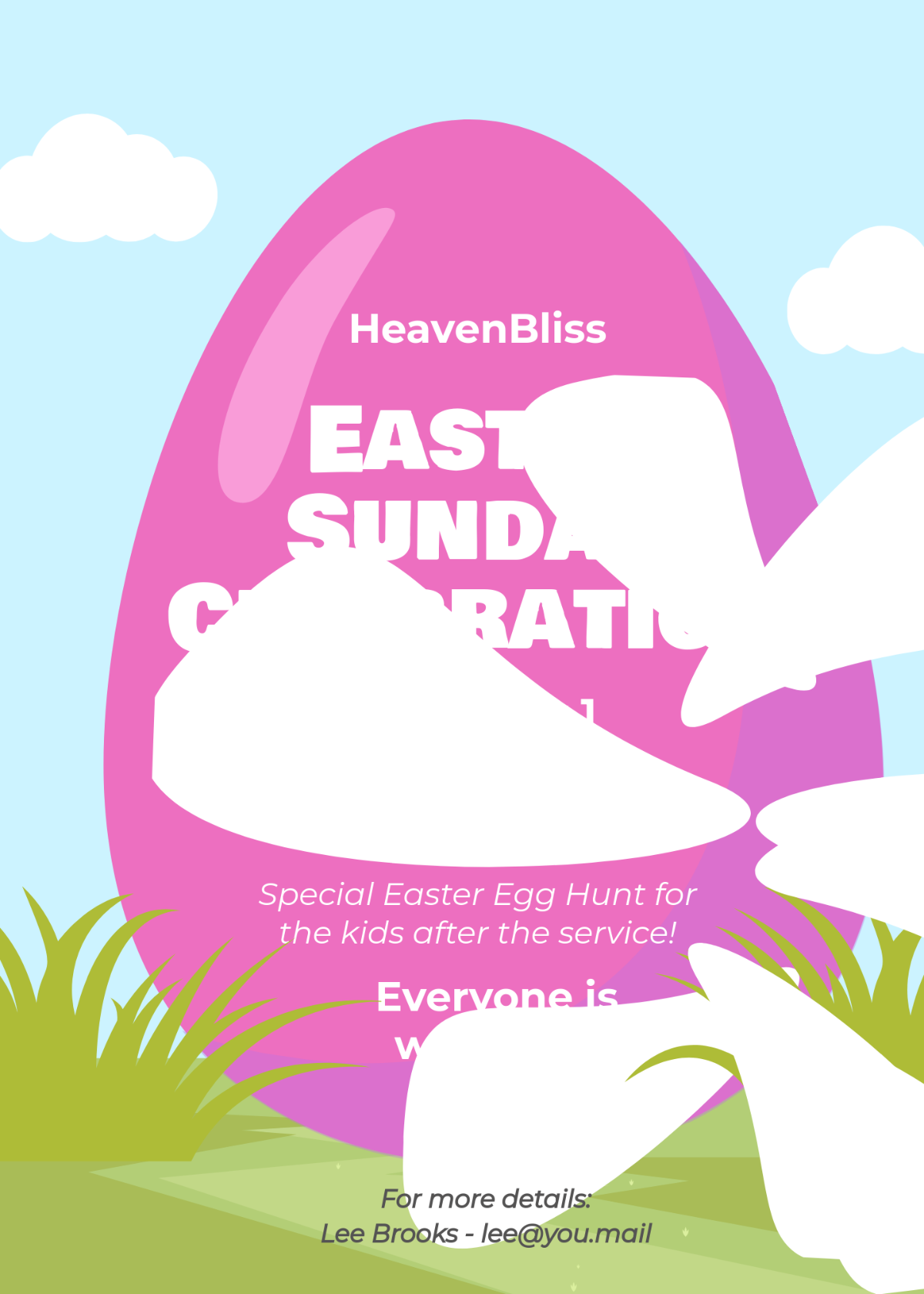 Free Easter Sunday Invitation Template To Edit Online