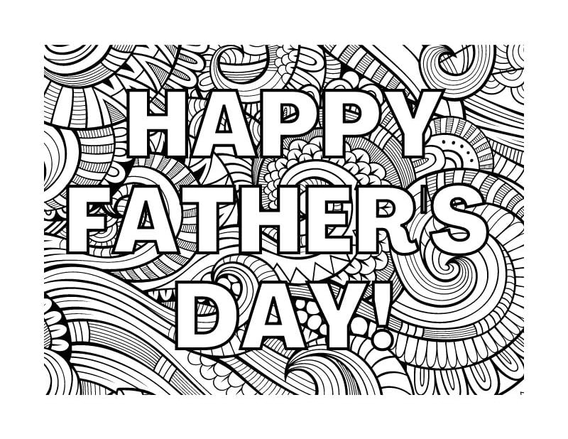 Free Father 39 s Day Coloring Pages