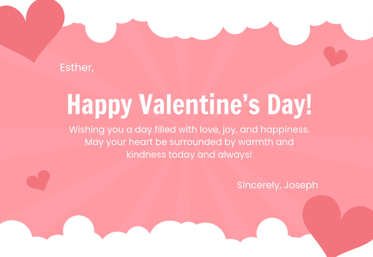 Free Happy Valentine 39 s Day Card Template To Edit Online