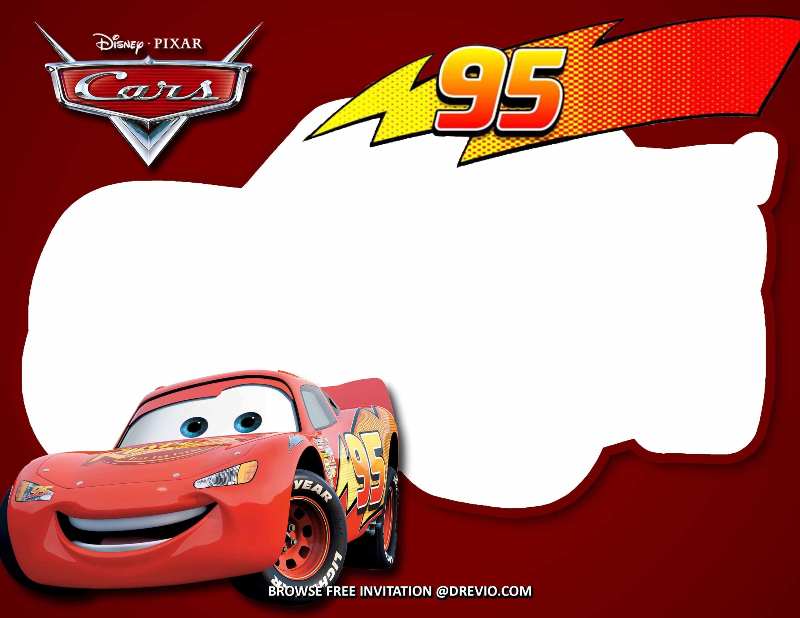  FREE Invitations Disney Cars Birthday Invitations Party Ideas In 