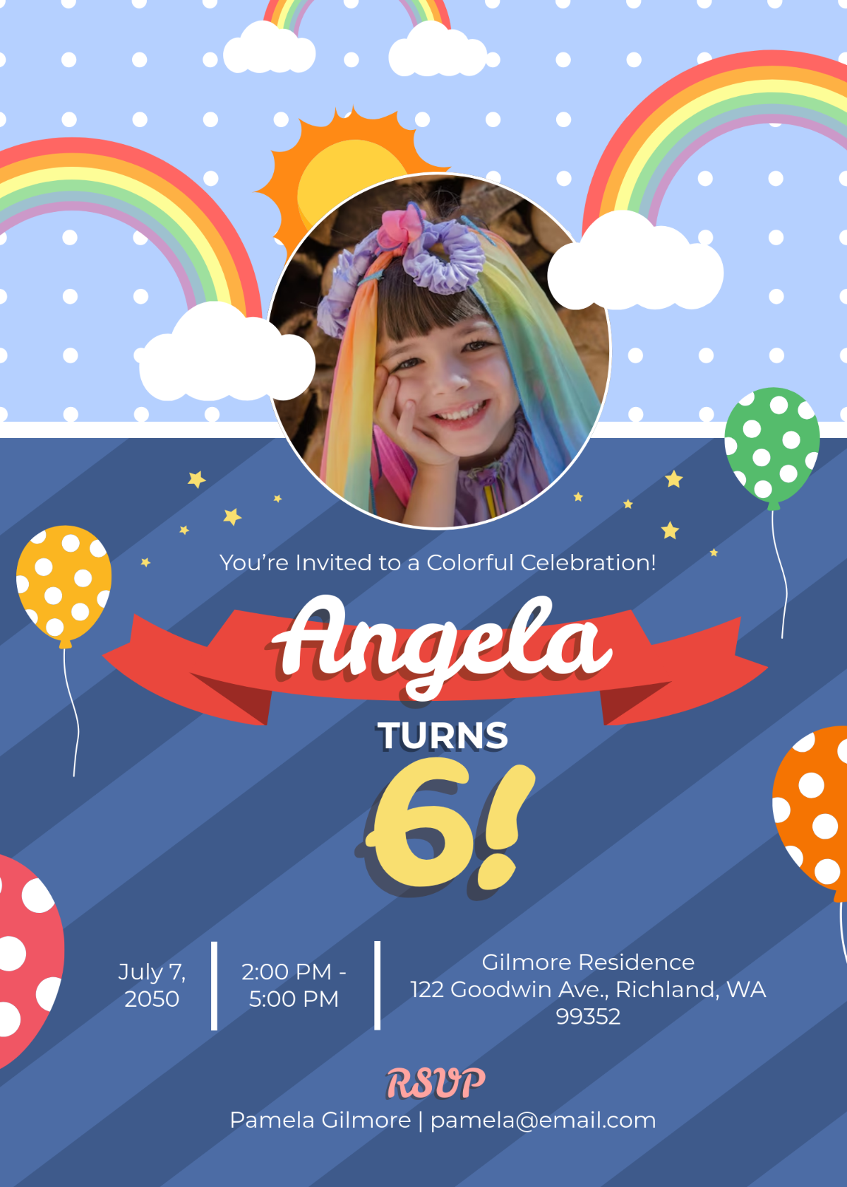 Free Mermaid Birthday Invitation Template To Edit Online