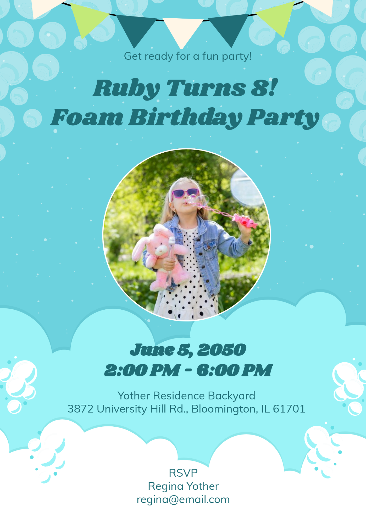 Free Mermaid Birthday Invitation Template To Edit Online
