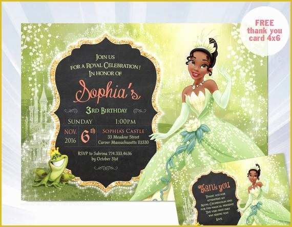 Free Princess Tiana Invitation Template Of Tiana Invitation Printable
