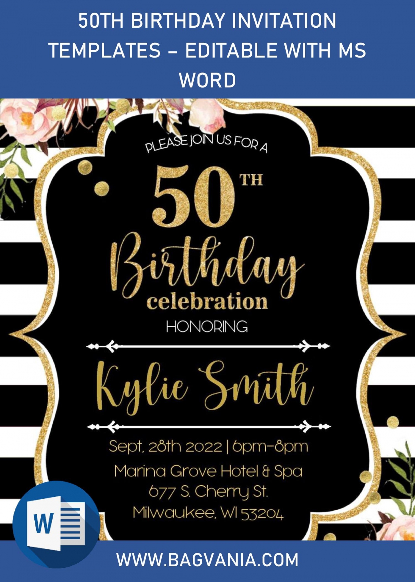 Free Printable 50 S Party Invitation Templates Free FREE Printable A Z