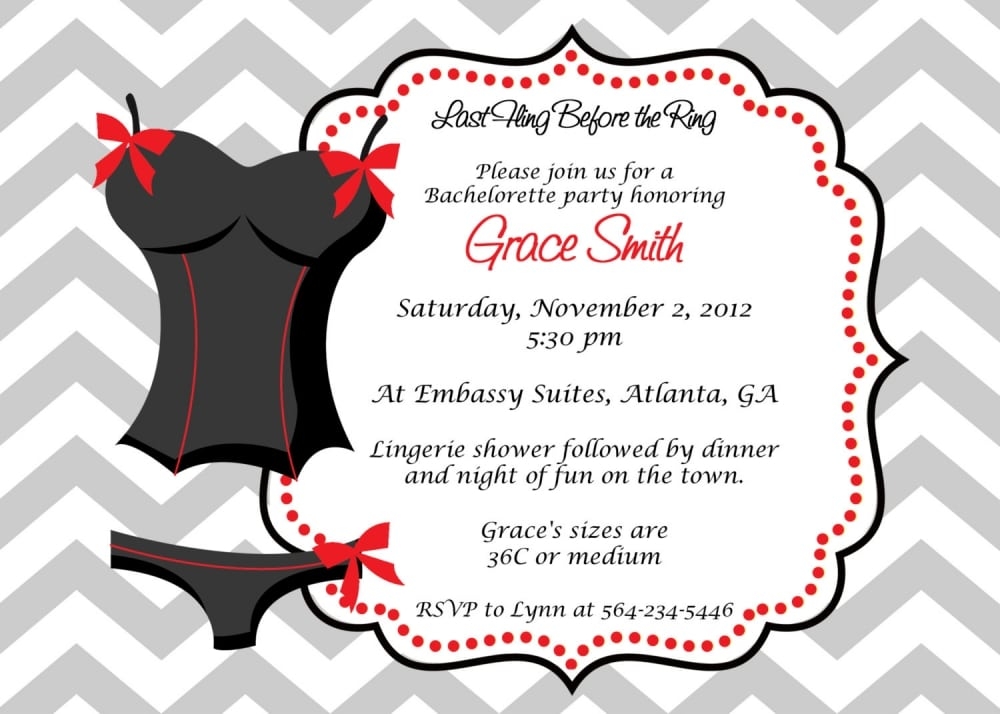 Free Printable Bachelorette Party Invitations Template Printable