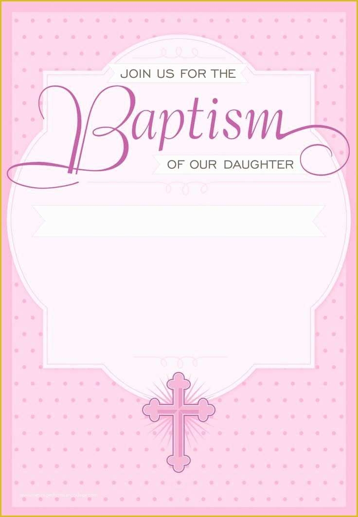 Free Printable Baptism Invitations Templates Of Free Christening 