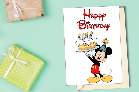 Free Printable Birthday Cards Mickey Mouse Download Free Printable 
