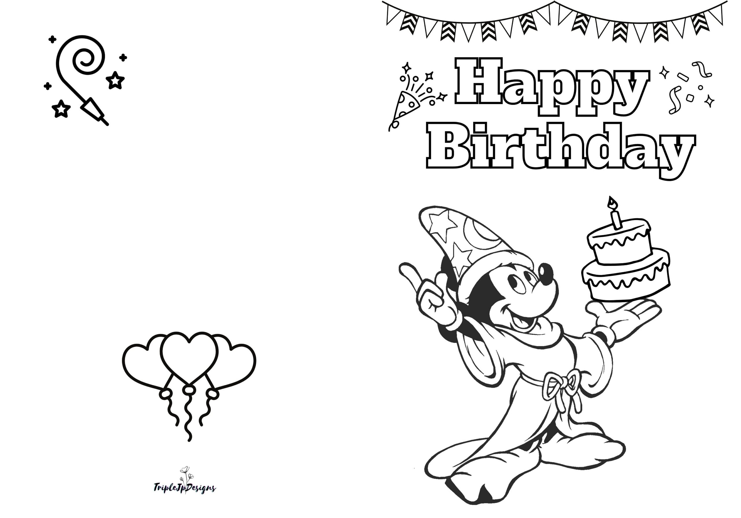 Free Printable Birthday Cards Mickey Mouse Download Free Printable 