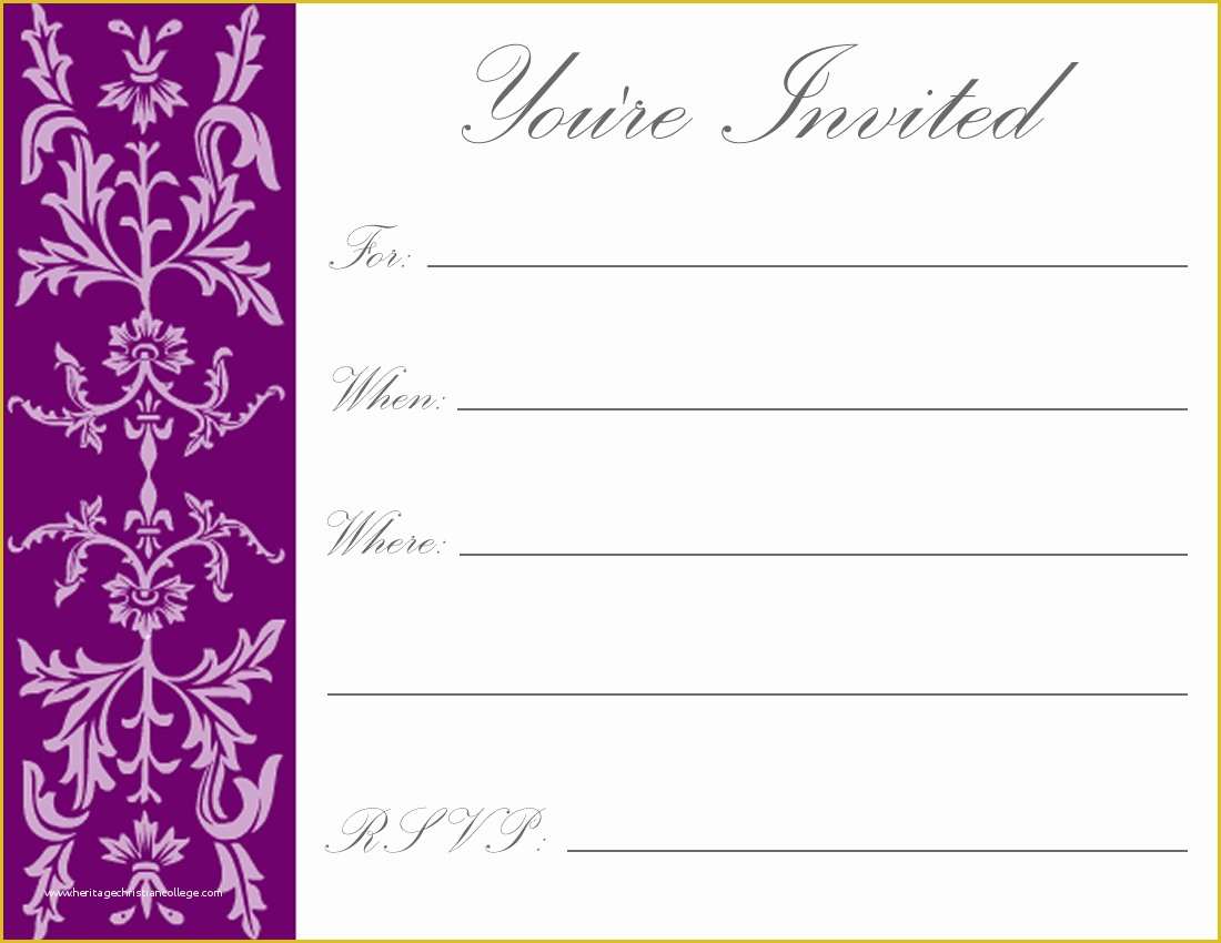 Free Printable Birthday Invitation Cards Templates Of Free Printable 