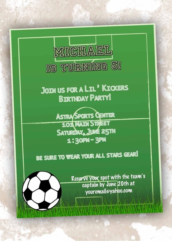 Free Printable Birthday Invitations Soccer
